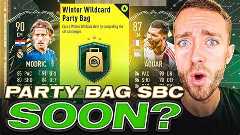 PARTY BAG SBC SOON WINTER WILDCARD AOUAR SBC COMING TODAY FIFA 22