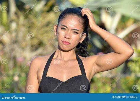 Attraktives Filipina Female And Confusion Stockbild Bild Von Minoritäten Attraktiv 152279499