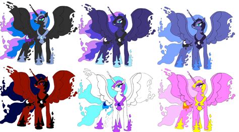 Sfxmlp Nightmare Moon Colors By Crossovergamer On Deviantart