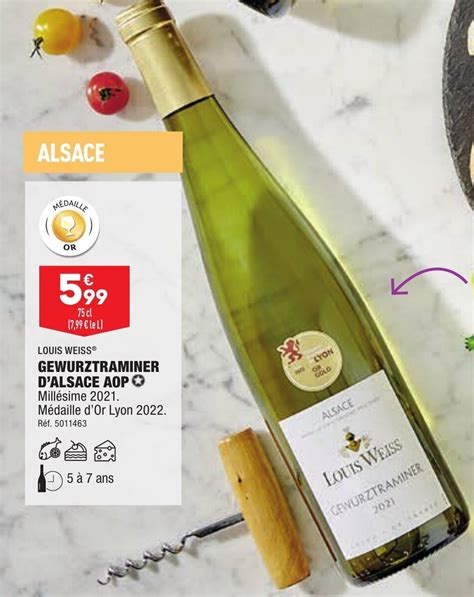 Promo Gewurztraminer D Alsace Aop Chez Aldi