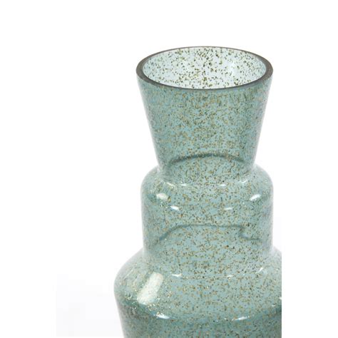 Vase Ø14 5x31 5 cm TROSMU glass dark green gold 5812184 Light