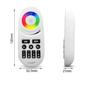 FUT095 MiBoxer 2 4GHz 4 Zone RGBW Remote With Button