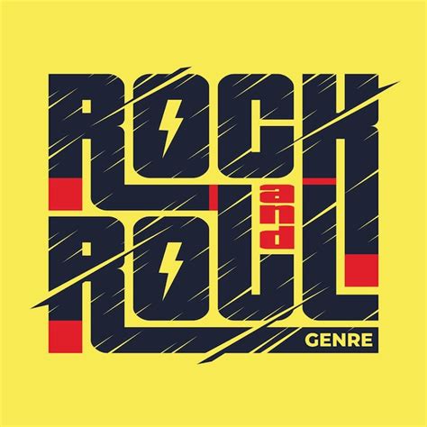 Premium Vector Rock And Roll Design