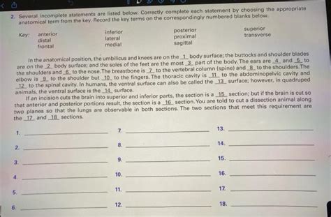 Solved 2 Several Incomplete Statements Are Listed Below Chegg