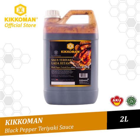 Jual Kikkoman Black Pepper Teriyaki Sauce Saus Lada Hitam Halal Jerigen