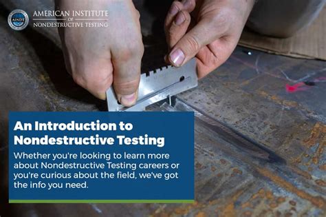 An Introduction To Nondestructive Testing Training Ndt