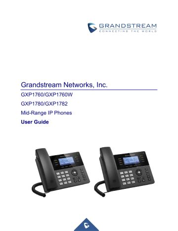 Grandstream GXP17xx Series User Guide Manualzz