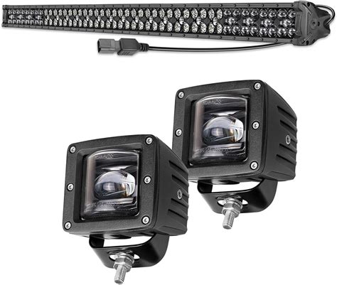 Amazon OFFROADTOWN 50 LED Light Bar With Wiring Harness And