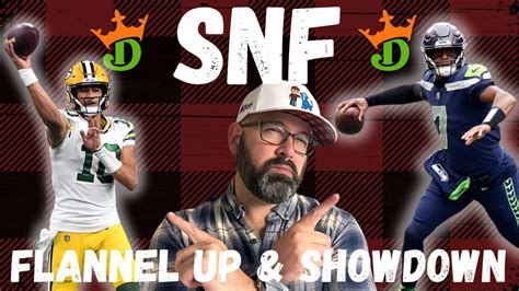 Nfl Dfs Draftkings Showdown Picks Live Strategy For Packers Seahawks