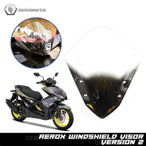 Takimoto Sectbill Windshield Visor For Aerox Version Lazada Ph