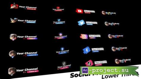 Videohive Social Media Lower Thirds 28788389 Project For After