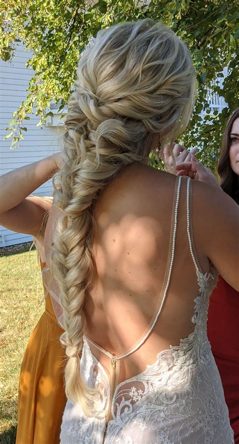 Cascading Bridal Braid Braided Prom Hair Long Hair Wedding Styles