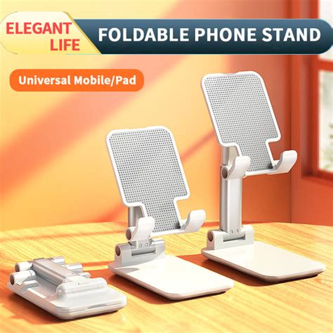 Universal Phone Stand Foldable Desk Phone Holder Telescopic Adjustable