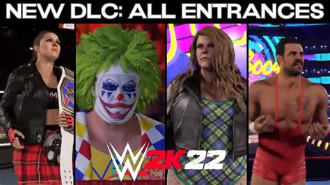 Wwe 2k22 Dlc 4 Clowning Around All Entrances Youtube