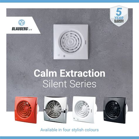 Blauberg Calm Zone Silent Extractor Fan White Humidity Mm Calm