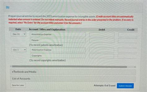 Solved The Intangible Assets Section Of Cheyenne Corp S Chegg