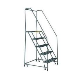 Rolling Safety Ladder 5 Step Handrails