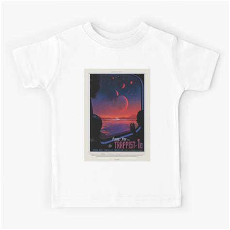 Nasa Space Tourism Posters Trappist 1 Kids T Shirt For Sale By