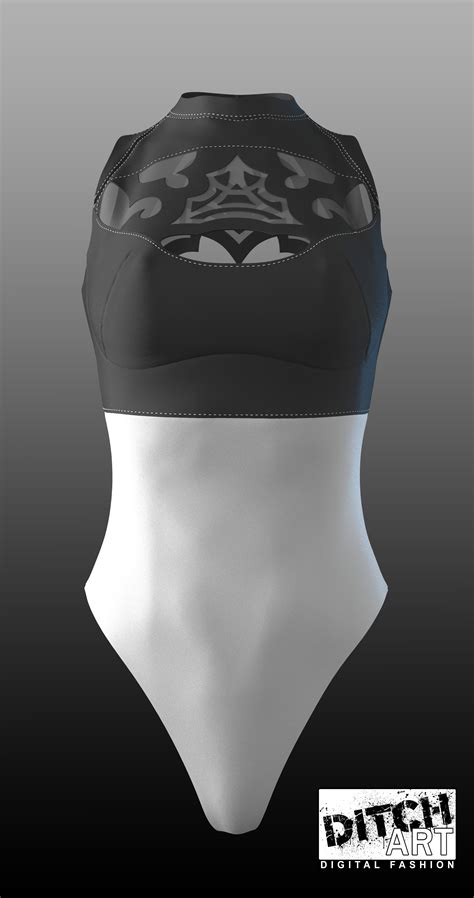 Ditchart 2b Nier Automata Inspired Swimsuit Marvelous Designer