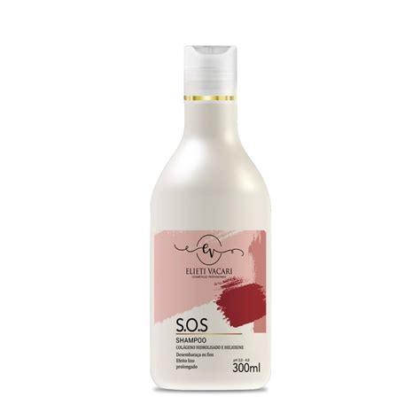 Shampoo Hidratante S O S Pós Progressiva Efeito Liso Prolongado 300ml