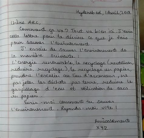 Vous Crivez Une Lettre Votre Correspondant Fran Ais Lui D Crivant