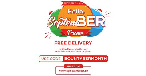 Bounty Fresh Free Delivery September Promo Manila On Sale