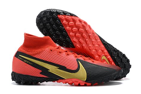 Nike Mercurial Superfly VII 7 Elite TF-Red Black SellingAffordable