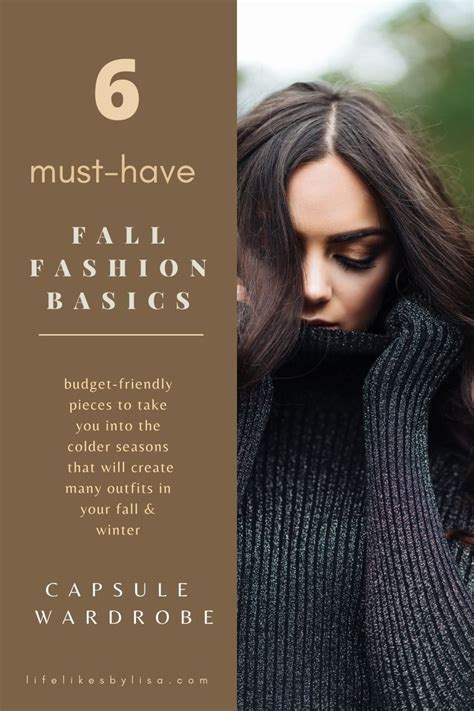 Fall Winter Capsule Wardrobe Timeless Fall Fashion Ideas That