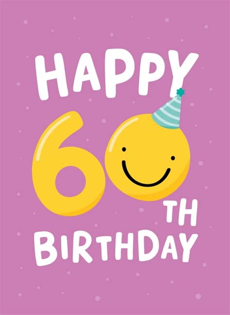 Happy 60th Birthday By Fliss Muir Cardly