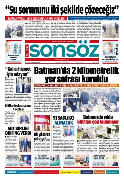 Ocak E Gazete Batman Haberleri