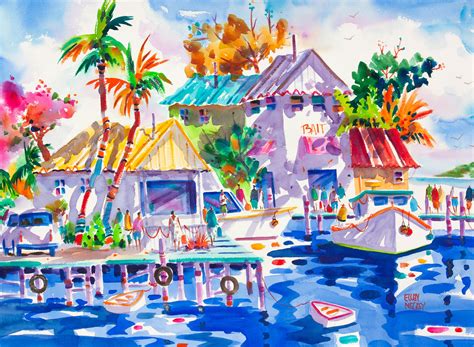 Key West Art Florida Art Coastal Art Coastal Decor Pelican Etsy