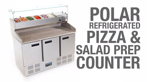 Polar Pizza Prep Counter Fridge Ltr Cn Youtube