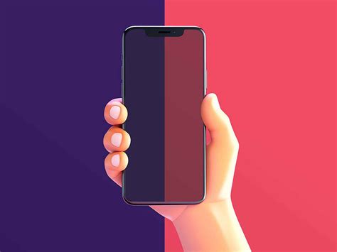 Hand Holding Mobile Phone Mockup Psd