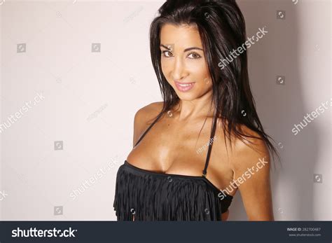 Sexy Woman Wearing Black Bikini Stock Photo 282700487 Shutterstock