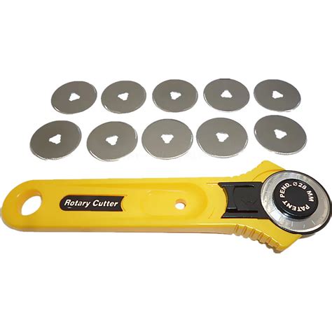 10pc 28mm Rotary Cutter Blades Circular Cut Blade Patchwork Leather