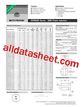 Sdr Ml Datasheet Pdf Bourns Electronic Solutions