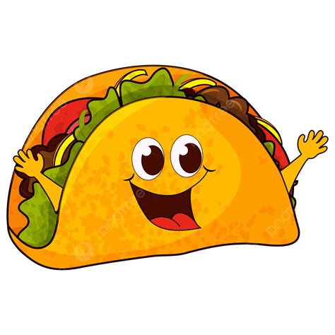 Taco Character Vector Hd Images Food Design With Vector Taco Character