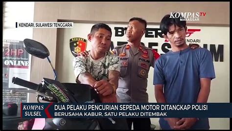 Dua Pelaku Pencurian Sepeda Motor Ditangkap Satu Pelaku Ditembak