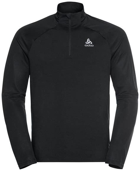 Odlo Essential Ceramiwarm Midlayer ½ Zip Black Barrabes