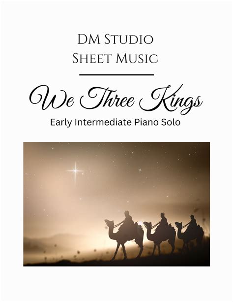 We Three Kings Arr Donna Mitchell Sheet Music J H Hopkins