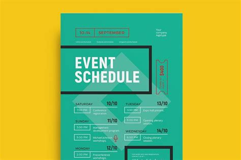 Schedule Event Poster Template Event Poster Template Event Poster Poster Template