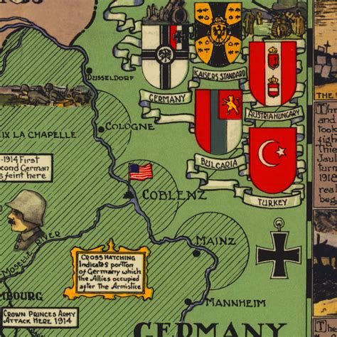 American Expeditionary Force Wwi Historical Map