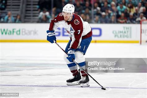 Devon Toews of the Colorado Avalanche skates against the Seattle... News Photo - Getty Images