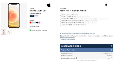 Starmobile Apple Iphone Congstar Allnet Flat M Mit Gb Lte F R