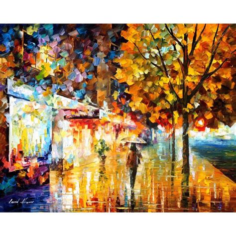 City Movement - Palette Knife Oil Painting On Canvas By Leonid Afremov ...