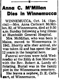 Anna L Cathcart McMillan 1867 1953 Mémorial Find a Grave