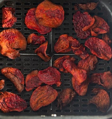 Crispy Air Fryer Beet Chips My Forking Life