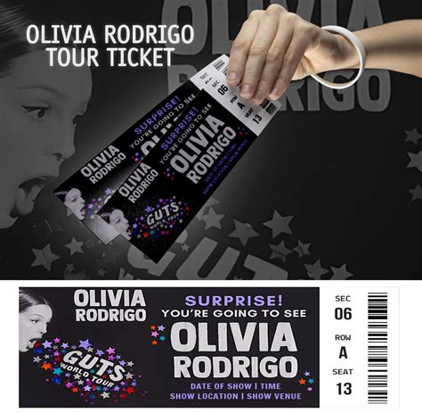 Guts Tour Ticket Olivia Rodrigo Tour Ticket Guts World Tour Concert