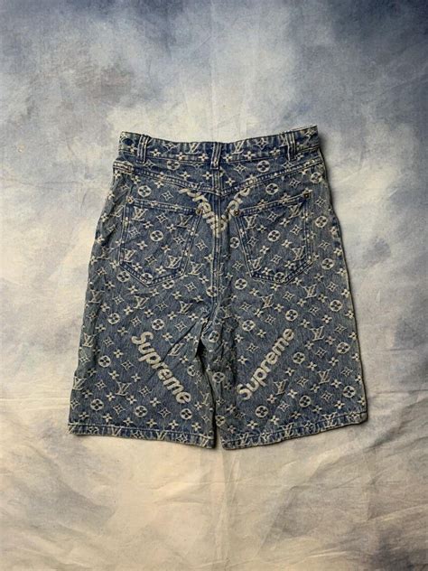 Louis Vuitton X Supreme Jorts Womens Fashion Bottoms Shorts On