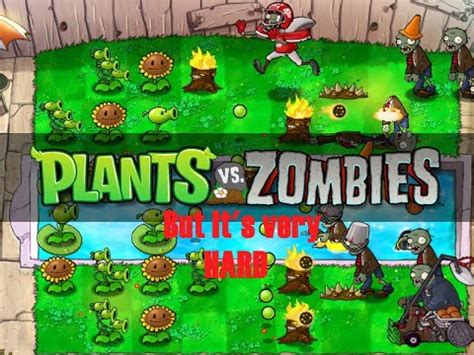 Plants VS Zombies Hard Mode Mod Walkthrough Levels 1 1 To 1 10 YouTube